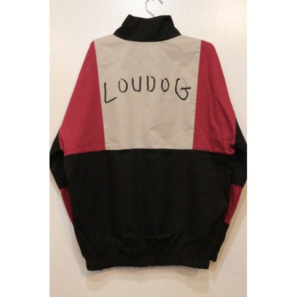 画像4: [LOU DOG] NYLON JAKET -Black/Red/Natural- ※ワンサイズのみ (4)