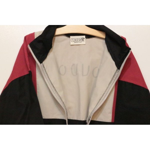 画像3: [LOU DOG] NYLON JAKET -Black/Red/Natural- ※ワンサイズのみ (3)