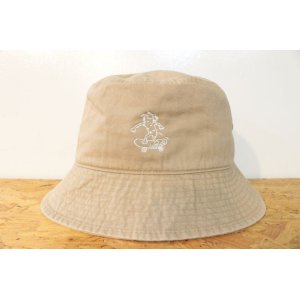 画像: [LOU DOG]BUCKET HAT Skate -ベージュ/ブラック-