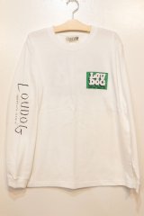 画像: [LOU DOG] LOUDOG New Logo L/S Tee -White/Green-