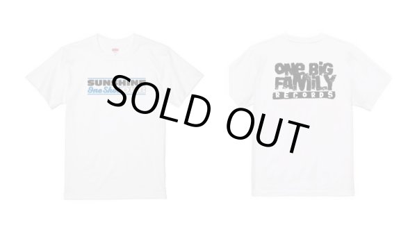画像1: [SUNSHINE DUB] ONE SHOTロゴTシャツ -White- (1)
