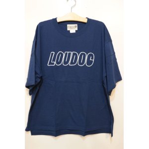 画像: [LOU DOG] LOUDOGビッグロゴTシャツ -ネイビー-