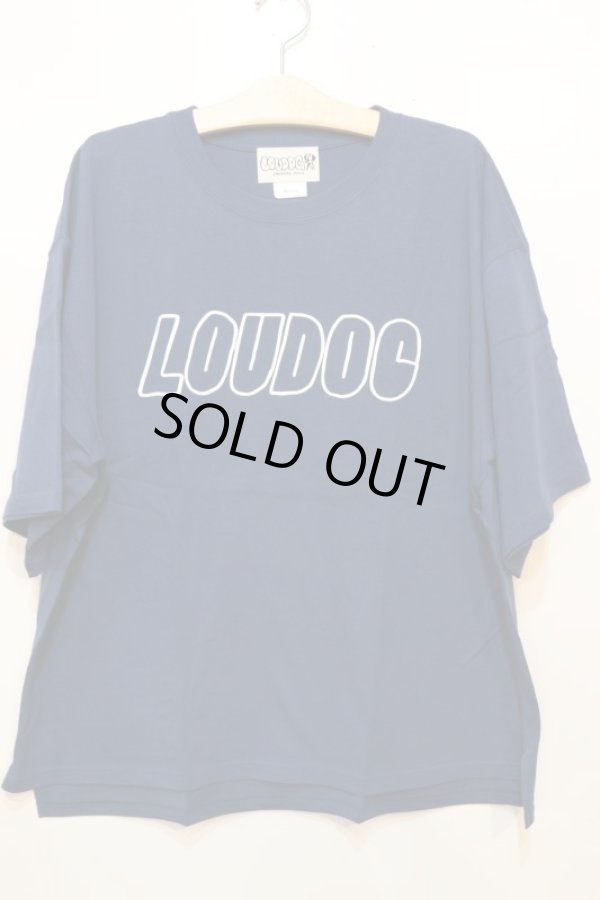 画像1: [LOU DOG] LOUDOGビッグロゴTシャツ -ネイビー- (1)