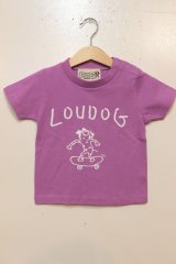 画像: [LOU DOG] LOU DOG skate KIDS Tee(90cm/100cm/110cm/120cm/130cm) -ラベンダー-
