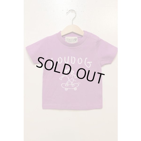画像1: [LOU DOG] LOU DOG skate KIDS Tee(90cm/100cm/110cm/120cm/130cm) -ラベンダー- (1)