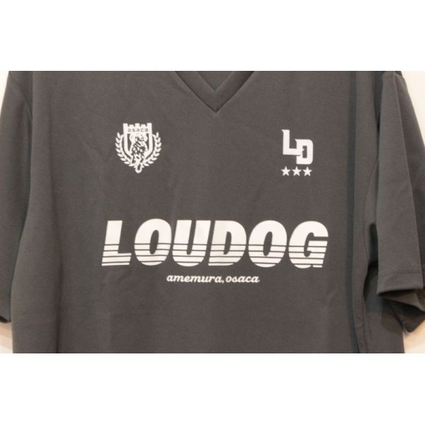 画像2: [LOU DOG] LOU DOG ドライサッカーT -Charcoal- (2)