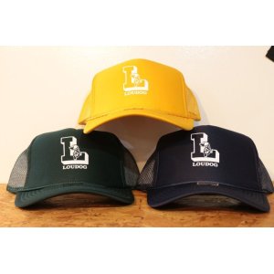 画像: [LOU DOG]  L rogo Mesh CAP -D.Green/Navy/Gold-