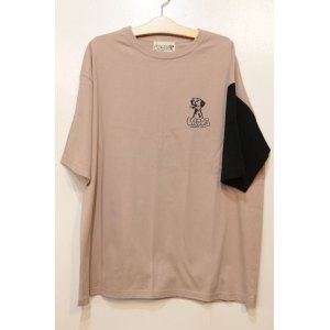 画像: [LOU DOG] LOUDOGビッグロゴDOGTシャツ -Smoky Pink/Black-