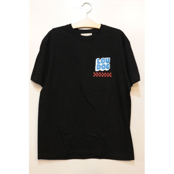 画像3: [LOU DOG] LOU DOG RECORDS Tee -Black-  (3)