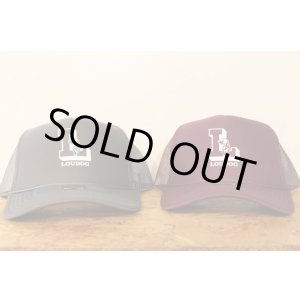 画像: [LOU DOG] L rogo Mesh CAP  -Charcoal/Burgundy-