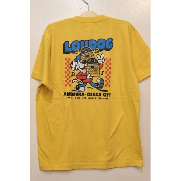 画像1: [LOU DOG] LOU DOG RECORDS Tee -Gold-  (1)