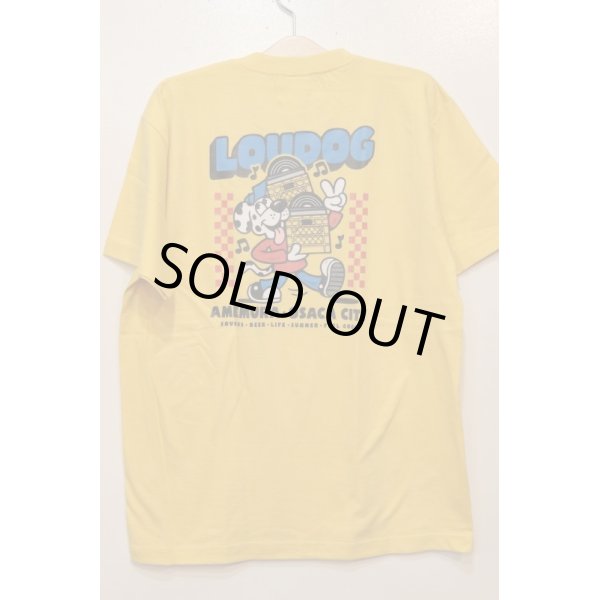 画像1: [LOU DOG] LOU DOG RECORDS Tee -Gold-  (1)