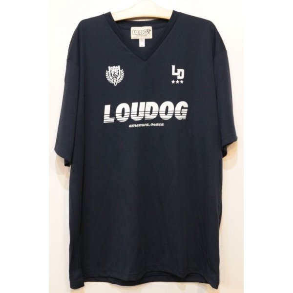 画像1: [LOU DOG] LOU DOG ドライサッカーT -Navy- (1)