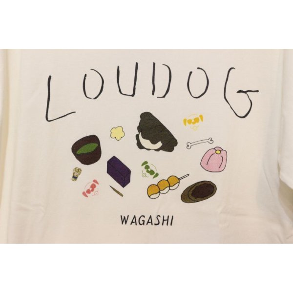 画像2: [LOU DOG] LOU DOG WAGASHI Tee -バニラホワイト-  (2)