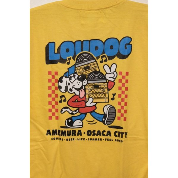 画像2: [LOU DOG] LOU DOG RECORDS Tee -Gold-  (2)