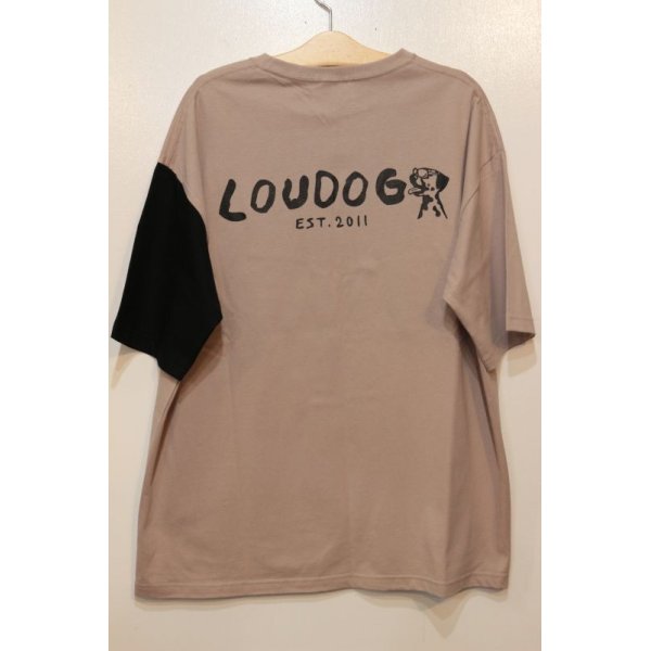 画像3: [LOU DOG] LOUDOGビッグロゴDOGTシャツ -Smoky Pink/Black- (3)