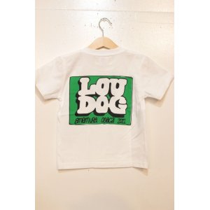 画像: [LOU DOG] LOU DOG 四角ロゴ KIDS Tee(100cm/110cm/120cm/130cm/140cm/150cm) -ホワイト-