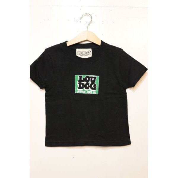 画像2: [LOU DOG] LOU DOG 四角ロゴ KIDS Tee(100cm/110cm/120cm/130cm/140cm/150cm) -ブラック- (2)