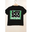 画像1: [LOU DOG] LOU DOG 四角ロゴ KIDS Tee(100cm/110cm/120cm/130cm/140cm/150cm) -ブラック- (1)