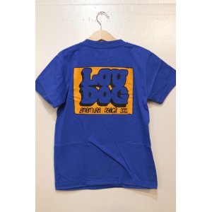 画像: [LOU DOG] LOU DOG 四角ロゴ KIDS Tee(100cm/110cm/120cm/130cm/140cm/150cm) -ブルー-