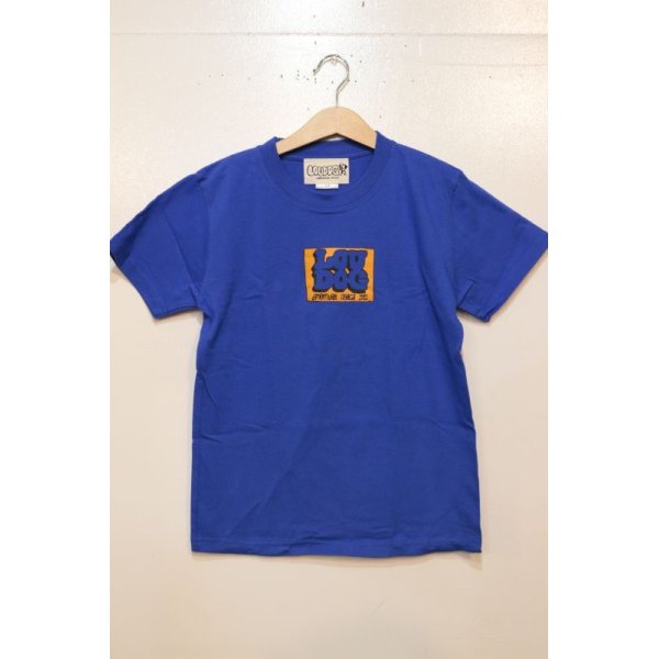 画像2: [LOU DOG] LOU DOG 四角ロゴ KIDS Tee(100cm/110cm/120cm/130cm/140cm/150cm) -ブルー- (2)