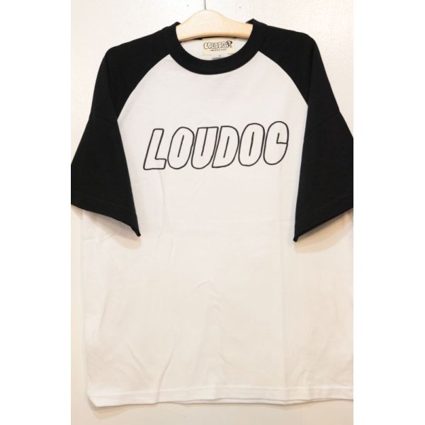 画像1: [LOU DOG] LOU DOG ラグランTee -White-  (1)