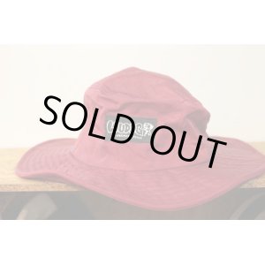 画像: [LOU DOG] 撥水加工ADVENTURE HAT -Wine Red-
