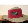 画像1: [LOU DOG] 撥水加工ADVENTURE HAT -Wine Red/Kahki- (1)