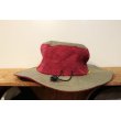 画像3: [LOU DOG] 撥水加工ADVENTURE HAT -Wine Red/Kahki- (3)