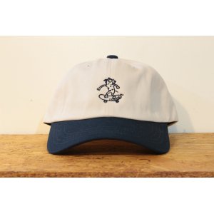 画像: [LOUDOG] LOU DOG skate ローキャップ -ネイビー/ナチュラル- 