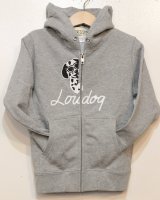 画像: [LOU DOG] LOU DOG kidsジップパーカー -グレー-