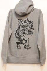 画像: [LOU DOG] LOUDOGステレオマンプルパーカ -Gray-