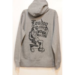 画像: [LOU DOG] LOUDOGステレオマンプルパーカ -Gray-