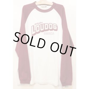 画像:  [LOU DOG] LOUDOG ラグランロンT -White/Burgundy-