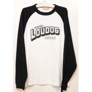 画像:  [LOU DOG] LOUDOG ラグランロンT -White/Black-