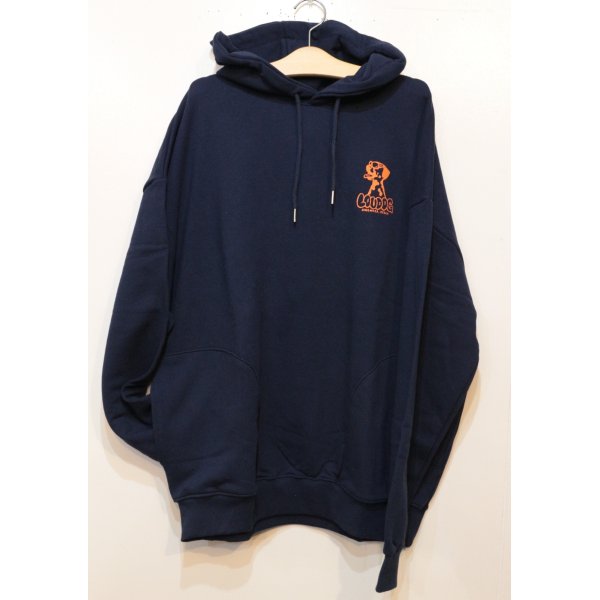 画像1: [LOU DOG] LOUDOG original ワイドプルパーカ -Navy- (1)