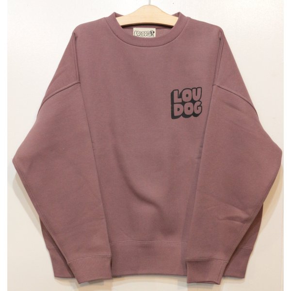 画像1: [LOU DOG] LOUDOGビッグスウェット L/S -メルロー- (1)