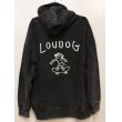 画像3: [LOU DOG] LOUDOG skateプルパーカ L/S -ダメージブラック- (3)