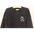 画像2: [LOU DOG] LOUDOG skateスウェット L/S -ダメージブラック- (2)