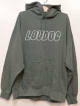 画像: [LOU DOG] LOUDOG プルパーカ L/S -スモーキーグリーン-　※Lサイズのみ