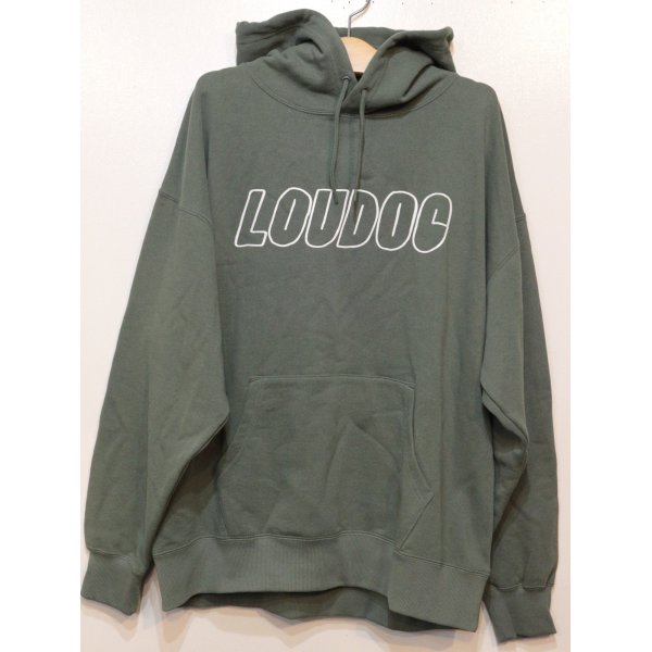 画像1: [LOU DOG] LOUDOG プルパーカ L/S -スモーキーグリーン-　※Lサイズのみ (1)