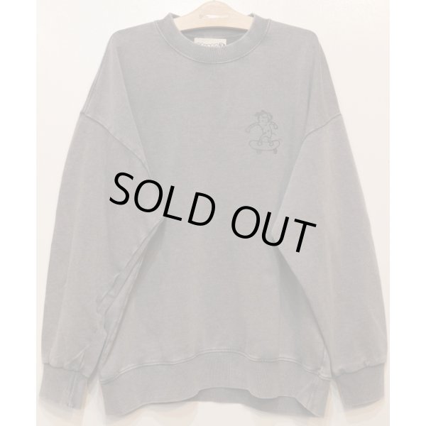 画像1: [LOU DOG] LOUDOG skateスウェット L/S -ダメージヘザーグレー- (1)