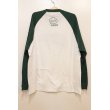 画像2:  [LOU DOG] LOUDOG ラグランロンT -White/Green- (2)