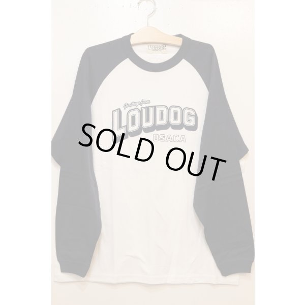 画像1:  [LOU DOG] LOUDOG ラグランロンT -White/Navy- (1)