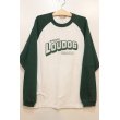 画像1:  [LOU DOG] LOUDOG ラグランロンT -White/Green- (1)