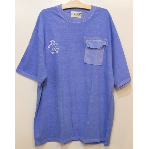 画像1: [LOU DOG] LOUDOG SKATE ポケS/STee -blue- (1)