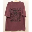 画像2: [LOU DOG] LOUDOG RECORDS S/STee -burgundy- (2)