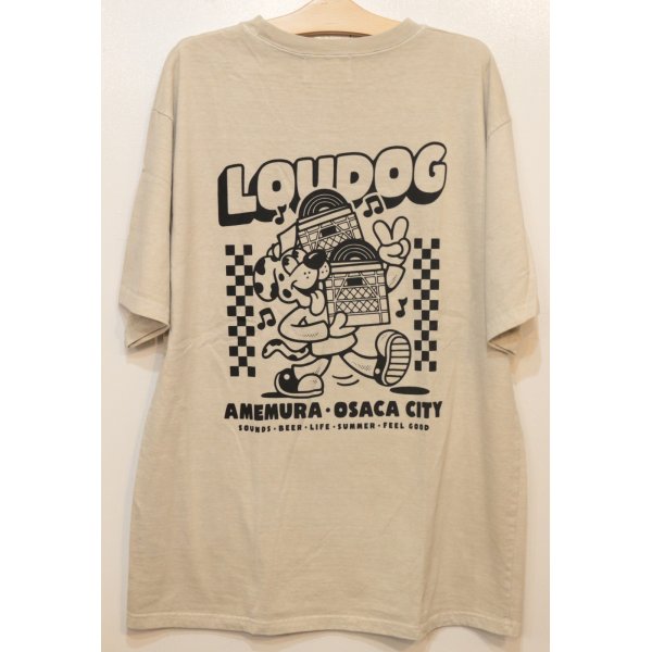 画像1: [LOU DOG] LOUDOG RECORDS S/STee -natural- (1)