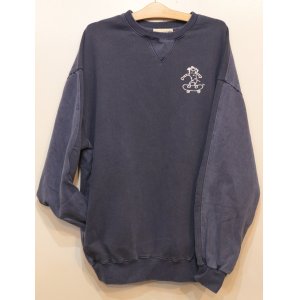 画像: [LOU DOG] LOUDOG skateスウェット L/S -ダメージネイビー-