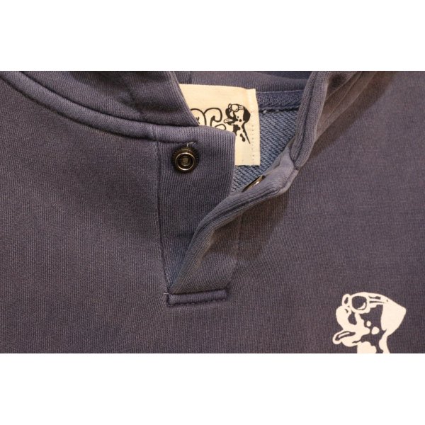 画像3: [LOU DOG] LOUDOG スウェット S/S Tee -Navy- (3)